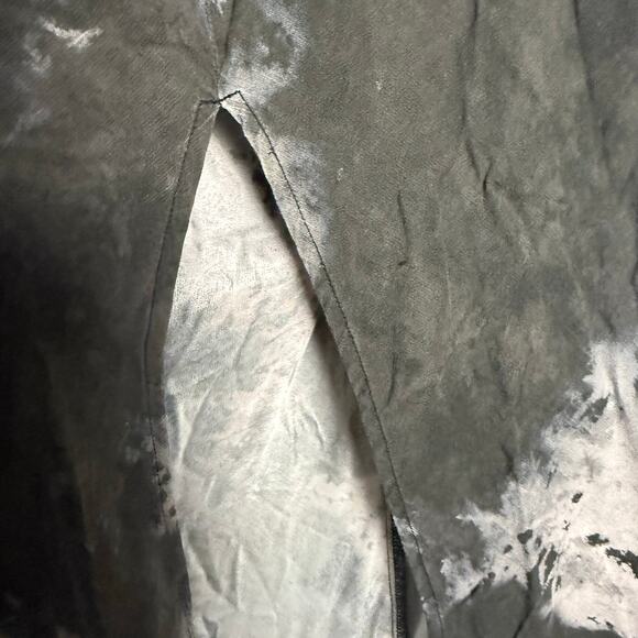 Samsoe Applesi Dark Blue Moody Tie Dye Cowl Neck Long Viscose Slip Dress S - Picture 14 of 14